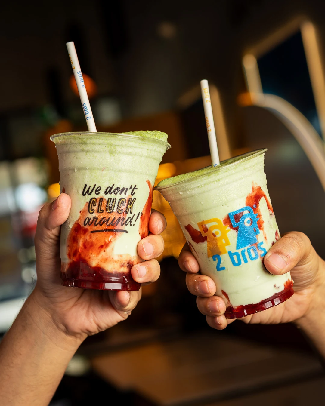 Close of Matcha Cheers Close of Matcha Cheers